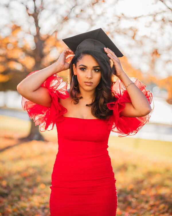 girl in graduation cap